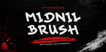 Midnil Brush Font Poster 1