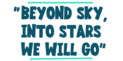 Chunky Joyful Font Poster 2