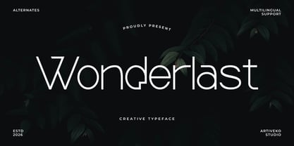 Wonderlast Font Poster 1
