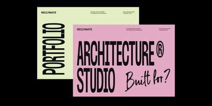 Reclymate Font Poster 9