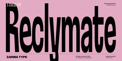 Reclymate Font Poster 1