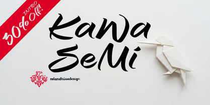 Kawasemi Font Poster 1