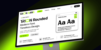 Trion Sans Font Poster 7