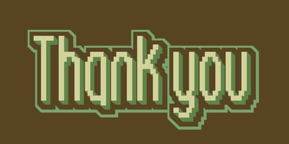 Tally Pixel Font Poster 9