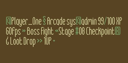 Tally Pixel Font Poster 3