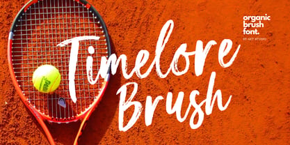 Timelore Brush Font Poster 1