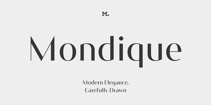 Mondique Font Poster 1