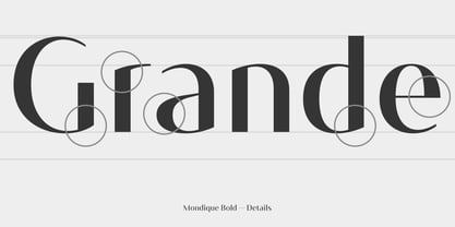 Mondique Font Poster 7