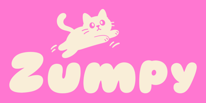 Zumpy Font Poster 1