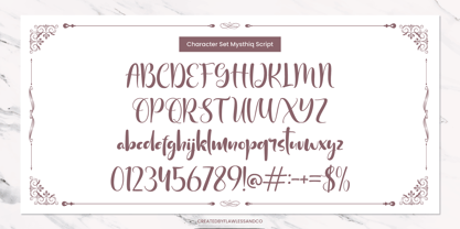 Mysthiq Font Poster 8