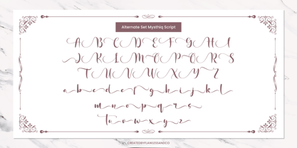 Mysthiq Font Poster 9
