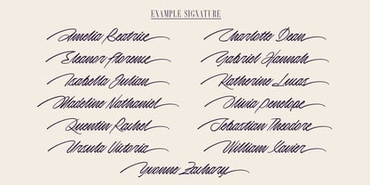 Theodore Hamilton Font Poster 5