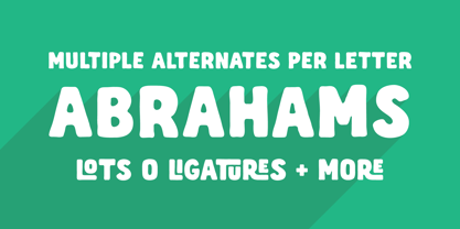 Abrahams Font Poster 3