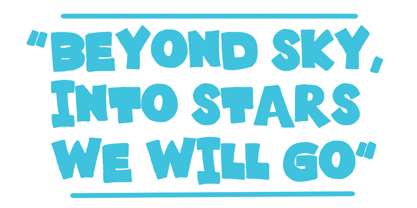 Comic Bold Large Font Poster 2