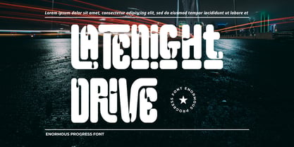 Enormous Progress Font Poster 4