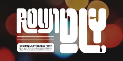 Enormous Progress Font Poster 3