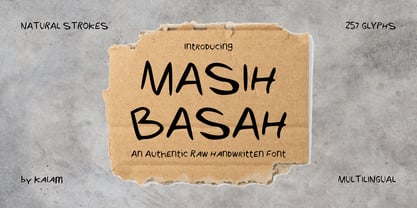 Masih Basah Font Poster 1