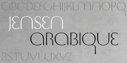 Jensen Arabique Font Poster 1