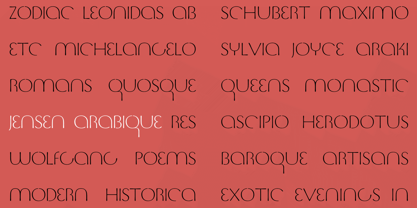 Jensen Arabique Font Poster 6
