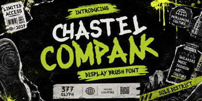 Chastel Compank Font Poster 1