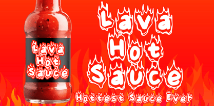 Cute Fire Font Poster 2