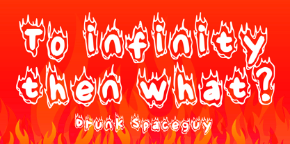 Cute Fire Font Poster 4