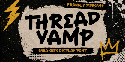 Thread Vamp Font Poster 1