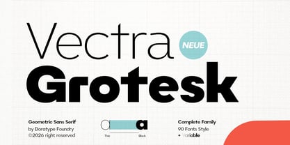 DTF Vectra Neue Font Poster 12