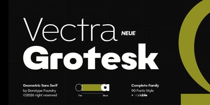 DTF Vectra Neue Font Poster 1