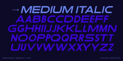 Nanami Extended Font Poster 11