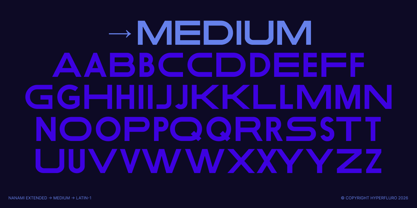 Nanami Extended Font Poster 10