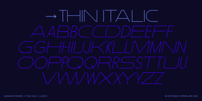 Nanami Extended Font Poster 5