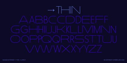 Nanami Extended Font Poster 4