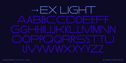 Nanami Extended Font Poster 6