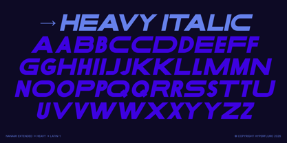 Nanami Extended Font Poster 14