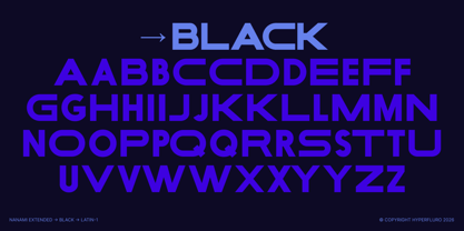 Nanami Extended Font Poster 12
