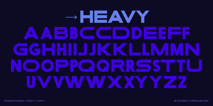 Nanami Extended Font Poster 13