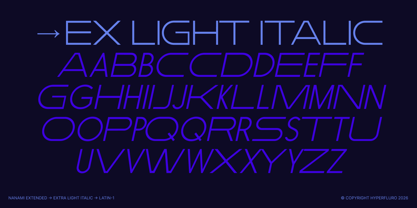 Nanami Extended Font Poster 7