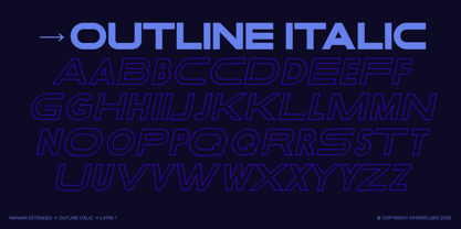 Nanami Extended Font Poster 9
