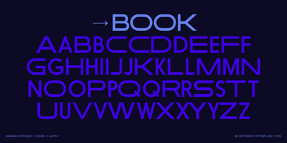Nanami Extended Font Poster 8