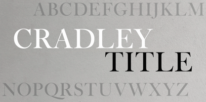 Cradley Font Poster 2