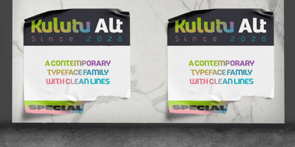 Kulutu Alt Variable Font Poster 12
