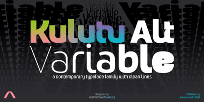 Kulutu Alt Variable Font Poster 1