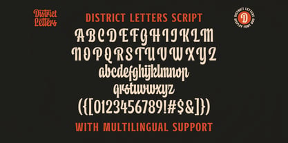 District Letters Font Poster 6