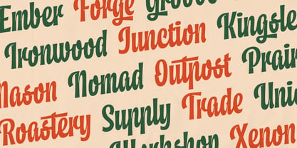 District Letters Font Poster 3