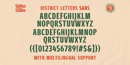 District Letters Font Poster 7