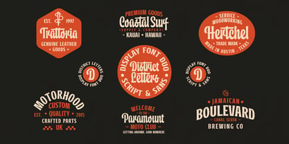 District Letters Font Poster 9