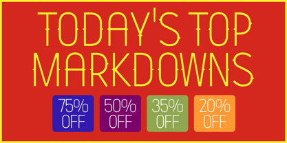 Points Font Poster 6