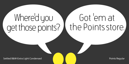 Points Font Poster 7