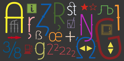 Points Font Poster 2